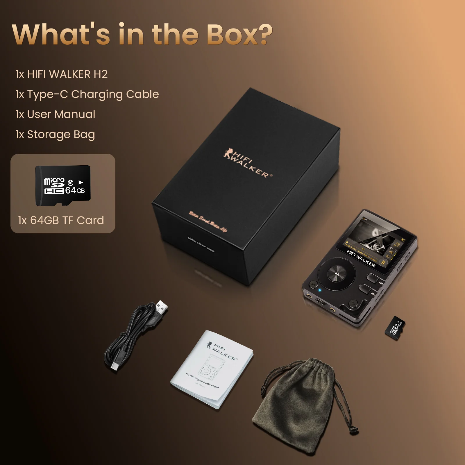 HIFI WALKER H2 Hi-Res Audio Player - Image 12