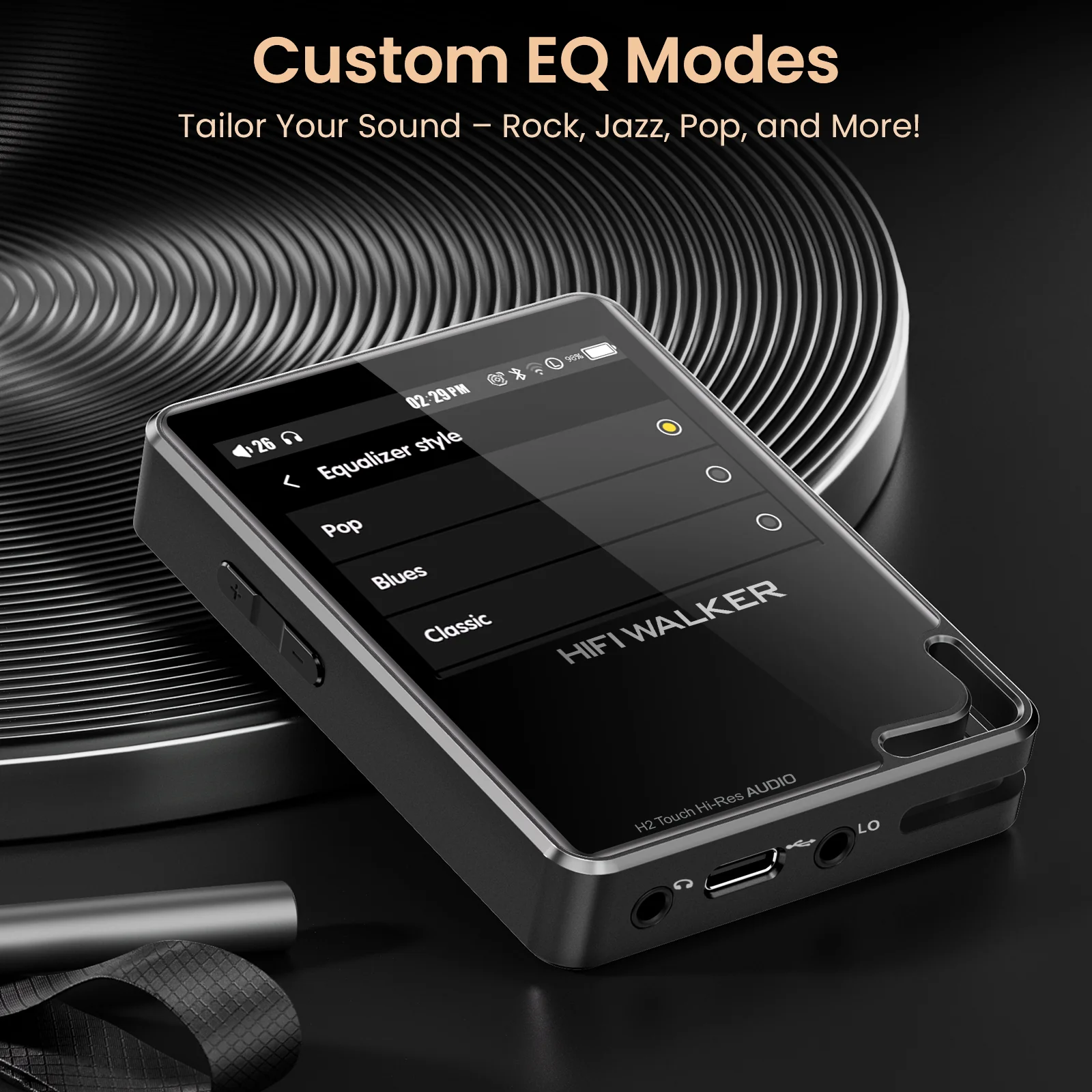 HIFI WALKER H2 Touch Hi-Res Audio Player - Image 6